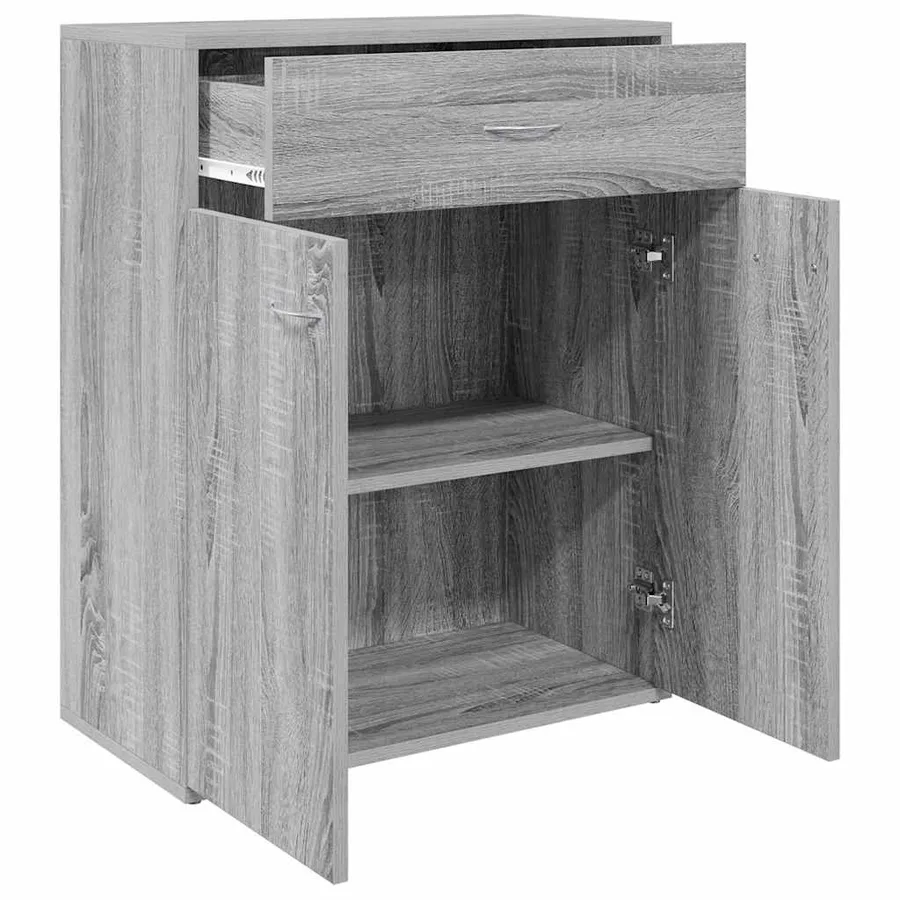 Buffet Sonoma gris 60x30x75 cm Bois d'ingénierie - 4