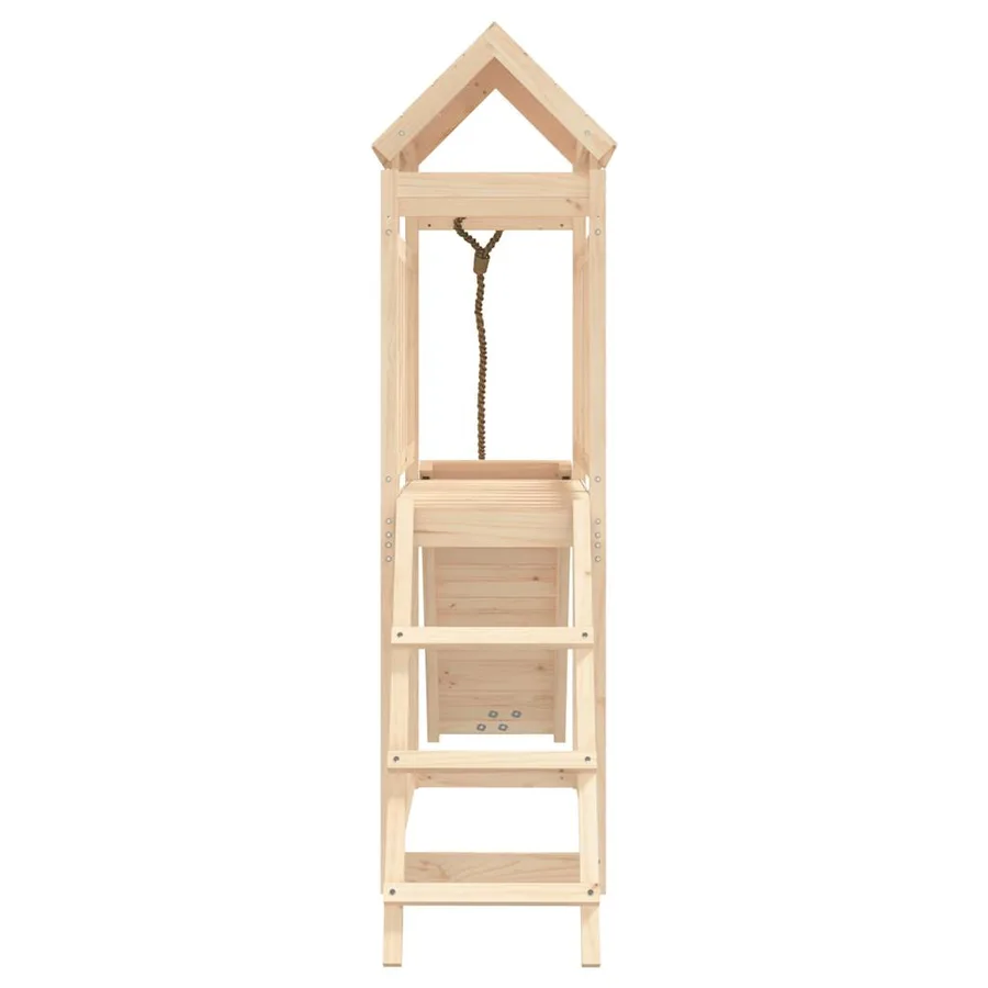 Maisonnette de jeu avec mur d'escalade bois massif de pin - 7