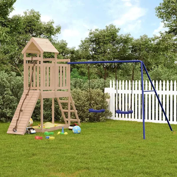 Aire de jeux d'extérieur bois de pin massif
