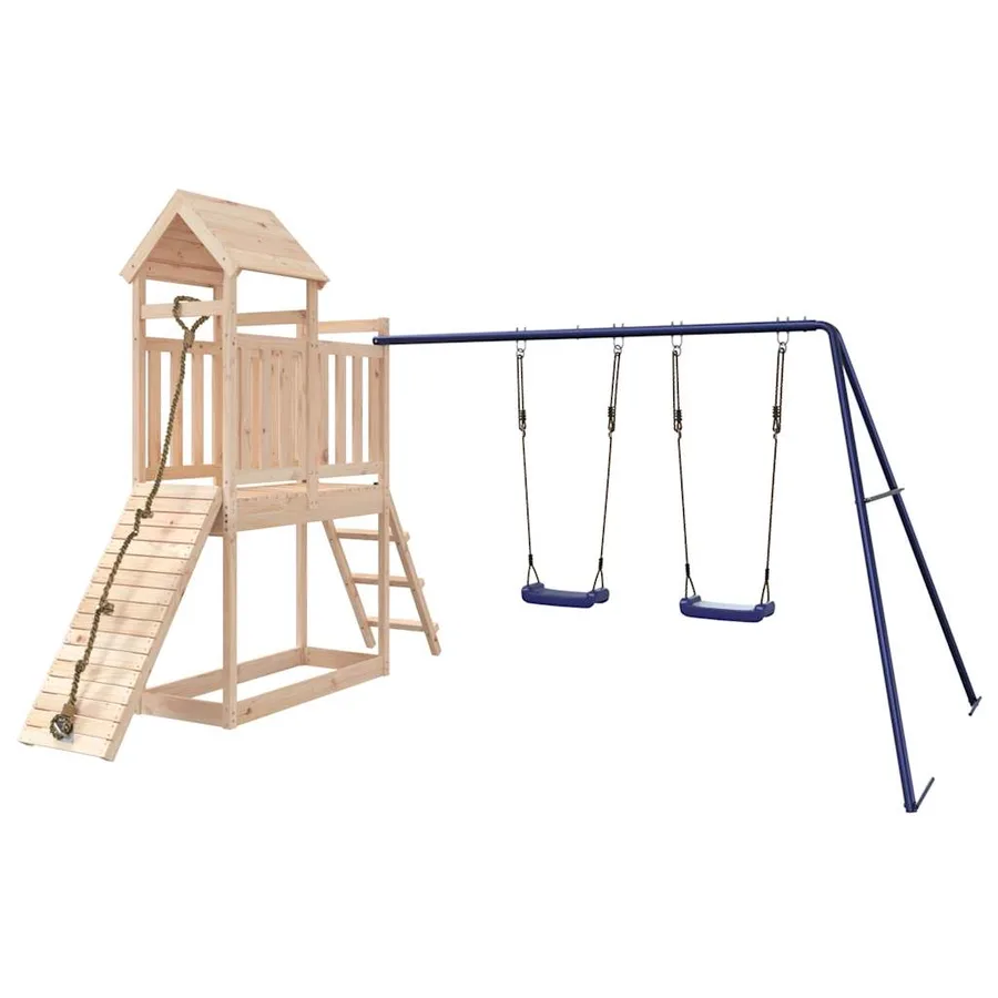 Aire de jeux d'extérieur bois de pin massif - 2