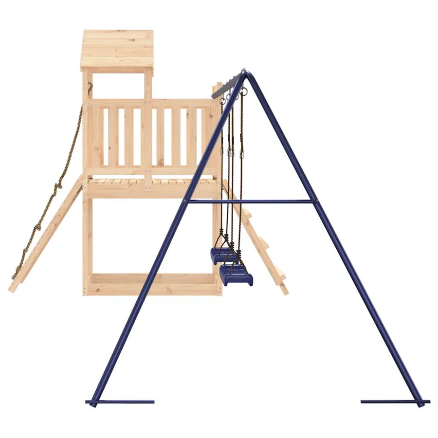 Aire de jeux d'extérieur bois de pin massif - 6