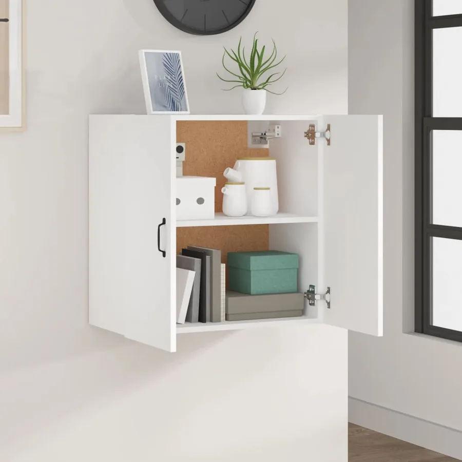 Armoire murale Blanc 60x31x60 cm Bois d'ingénierie - 3