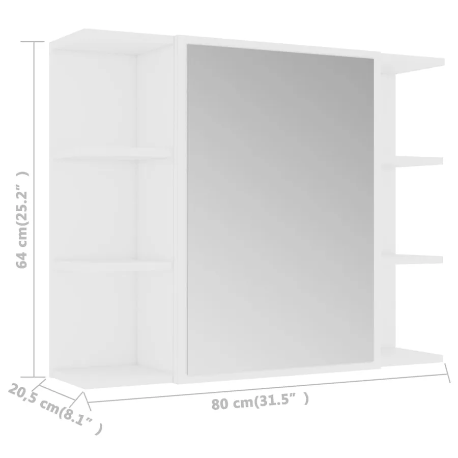 Ensemble de meubles de salle de bain 3pcs Blanc Bois ingénierie - 17