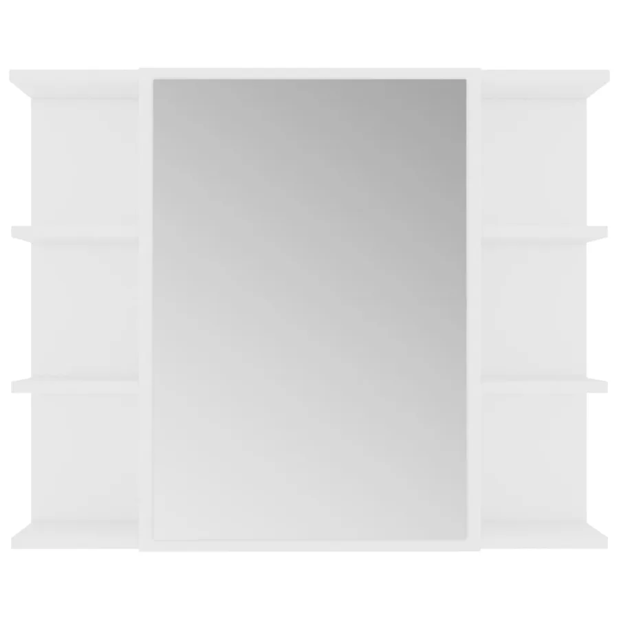 Ensemble de meubles de salle de bain 3pcs Blanc Bois ingénierie - 7