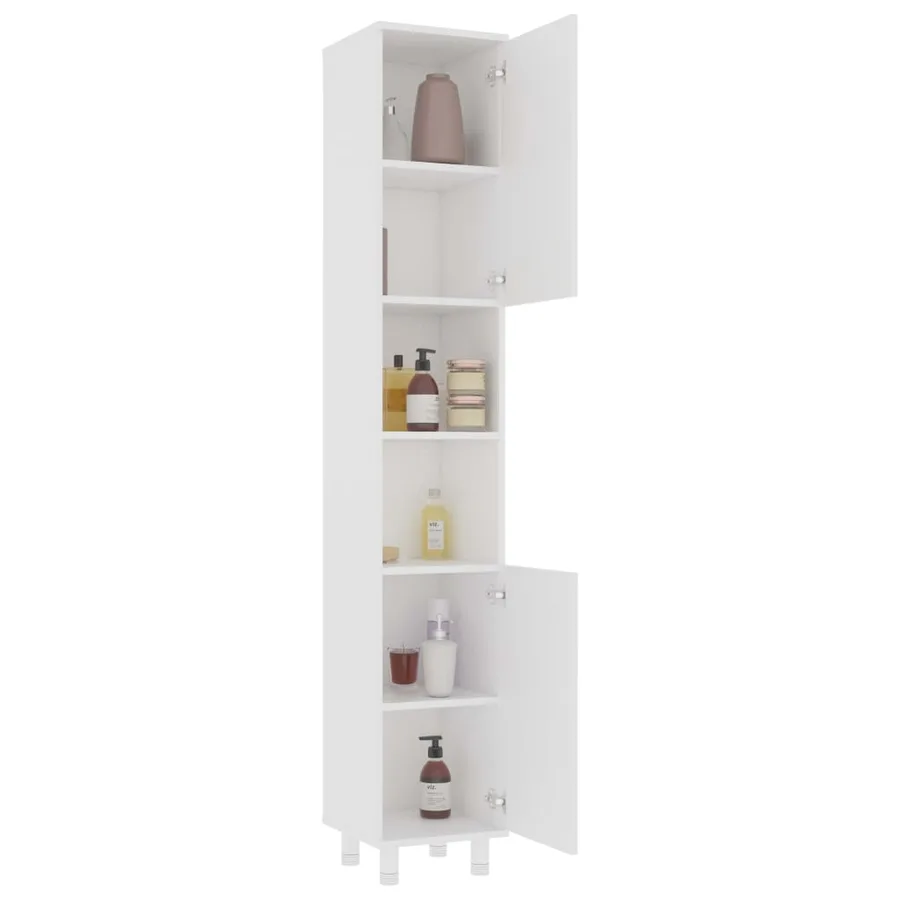 Ensemble de meubles de salle de bain 3pcs Blanc Bois ingénierie - 9