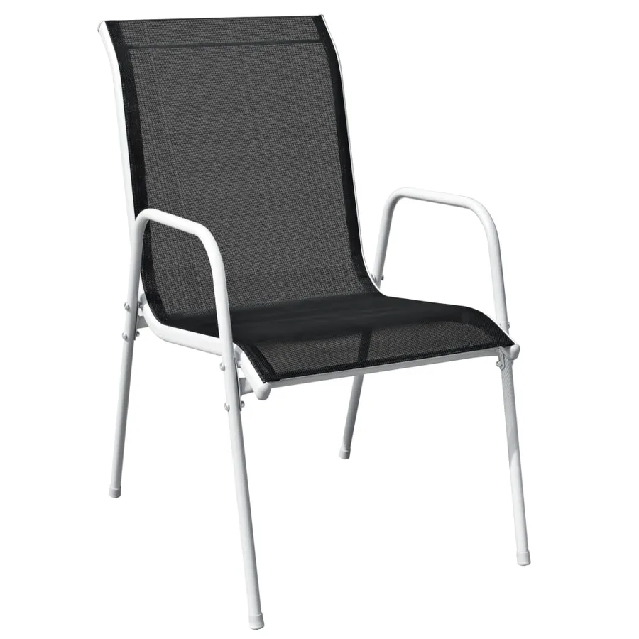 Ensemble de bistro 3 pcs Acier Noir - 5