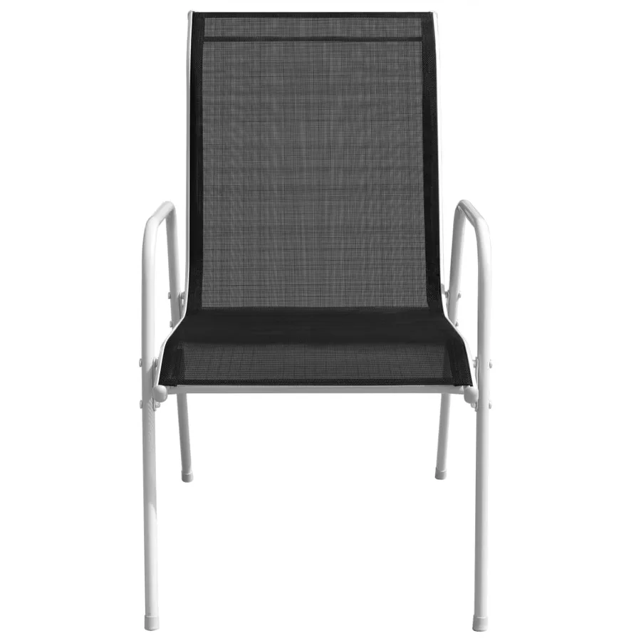 Ensemble de bistro 3 pcs Acier Noir - 6