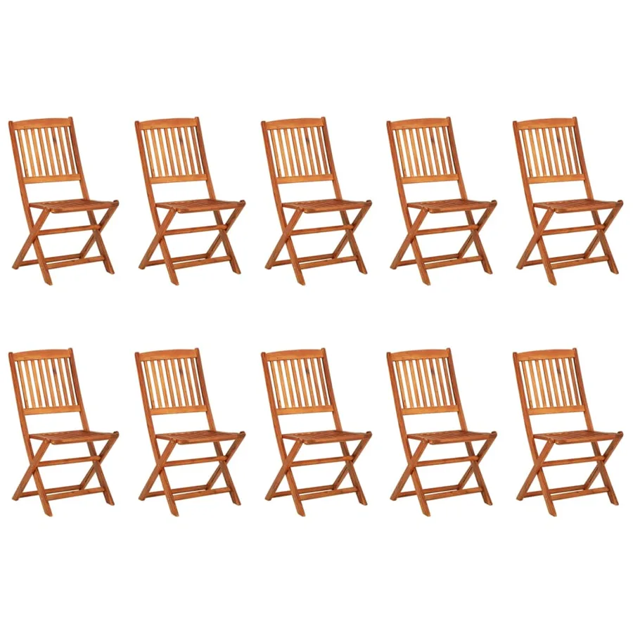Ensemble à manger de jardin 11 pcs 220x90x75 cm bois d'acacia - 3