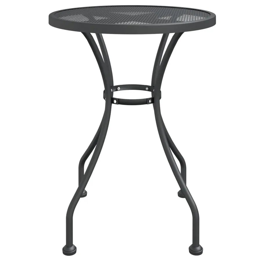 Ensemble à manger de jardin 5 pcs Maille Métal Anthracite - 5