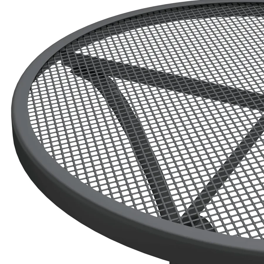 Ensemble à manger de jardin 5 pcs Maille Métal Anthracite - 6