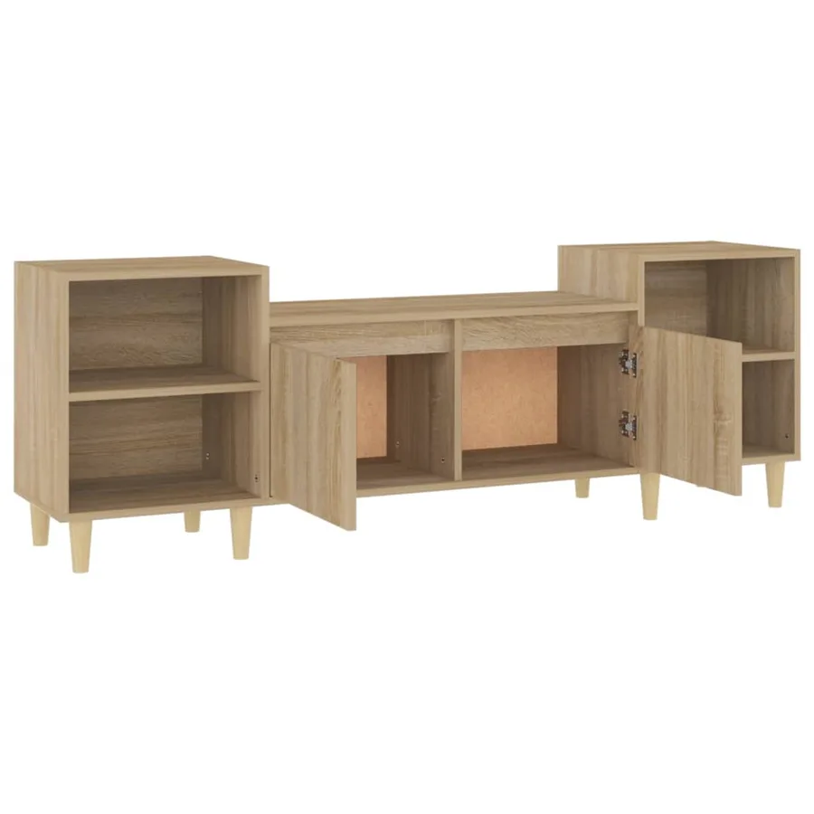 Meuble TV Chêne sonoma 160x35x55 cm Bois d'ingénierie - 7