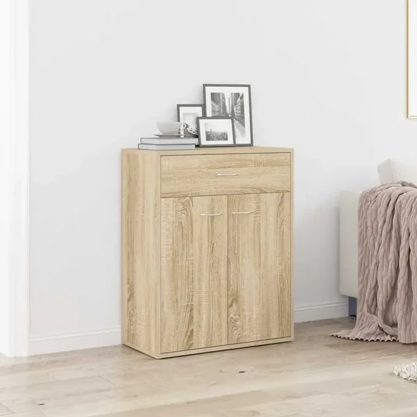 Buffet Chêne sonoma 60x30x75 cm Bois d'ingénierie