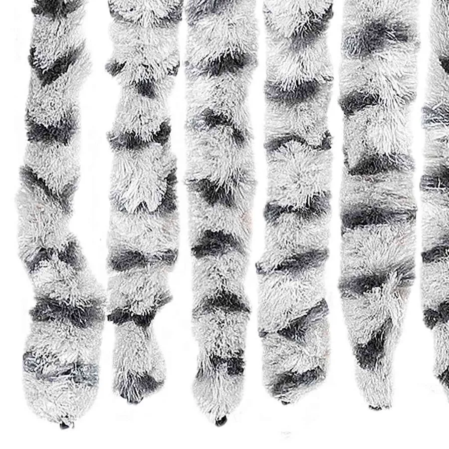 Moustiquaire Gris clair et gris foncé 56x185 cm Chenille - 5