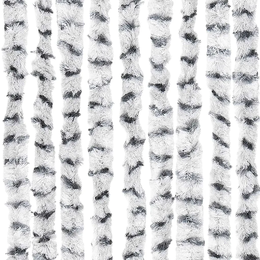 Moustiquaire Gris clair et gris foncé 56x185 cm Chenille - 6