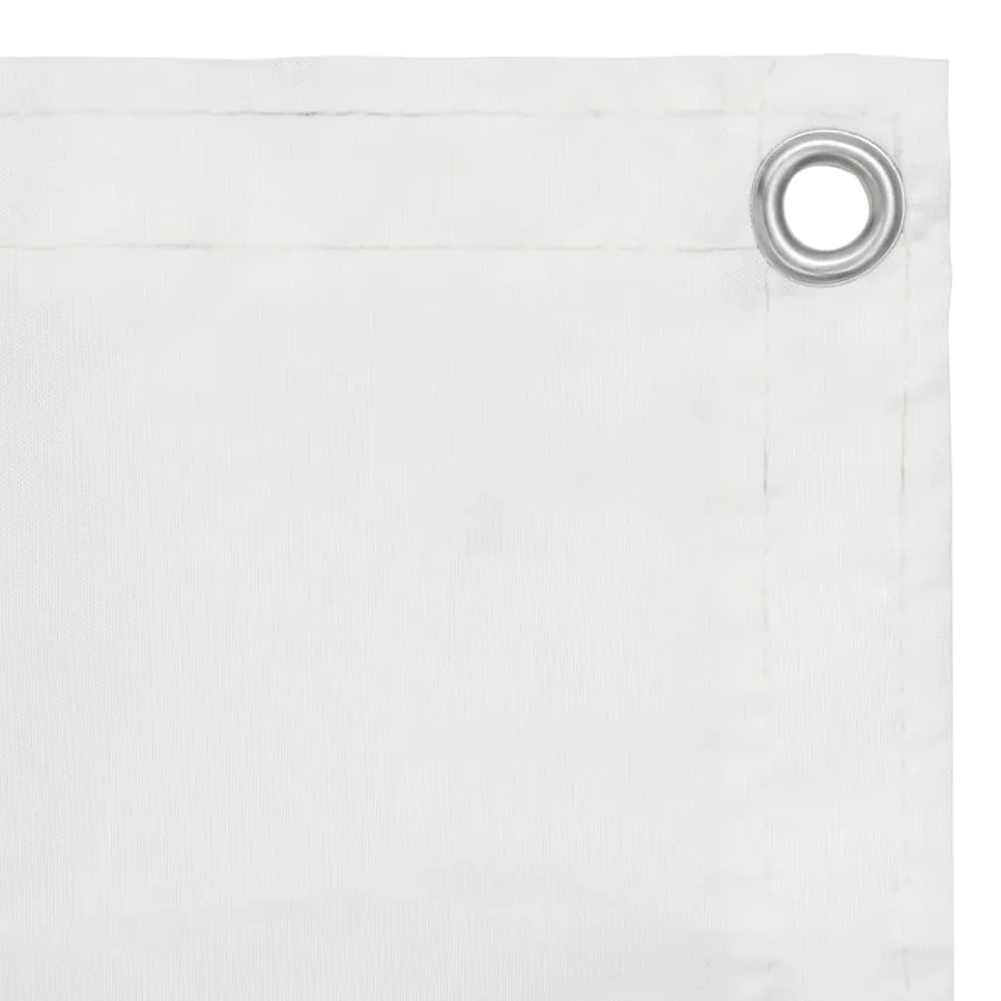 Écran de balcon Blanc 90x300 cm Tissu Oxford - 2