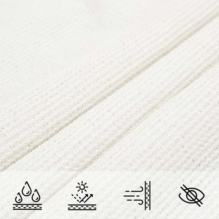 Voile d'ombrage 160 g/m² Blanc 3x3 m PEHD - 7