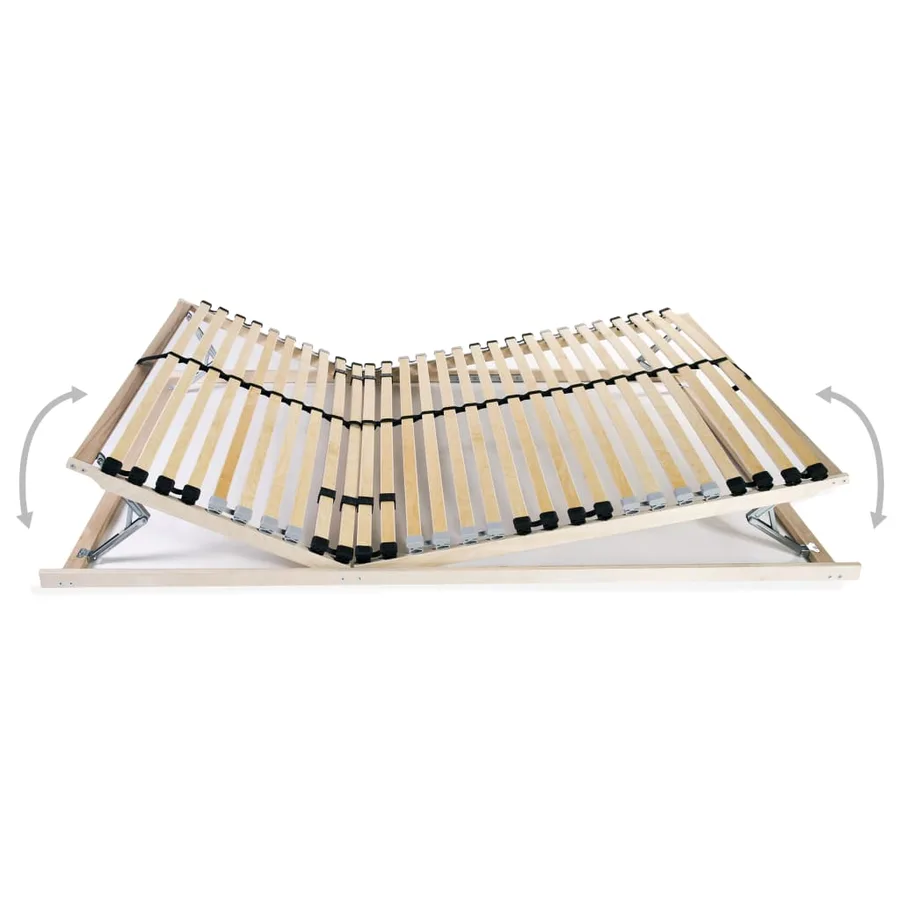 Sommier à lattes sans matelas avec 28 lattes 7 zones 100x200 cm - 2