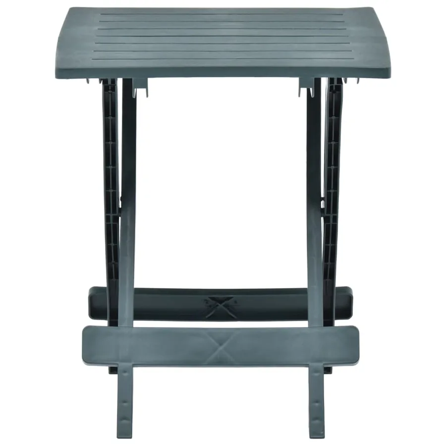 Table pliable de jardin vert 45x43x50 cm plastique - 2