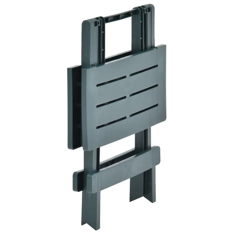 Table pliable de jardin vert 45x43x50 cm plastique - 4