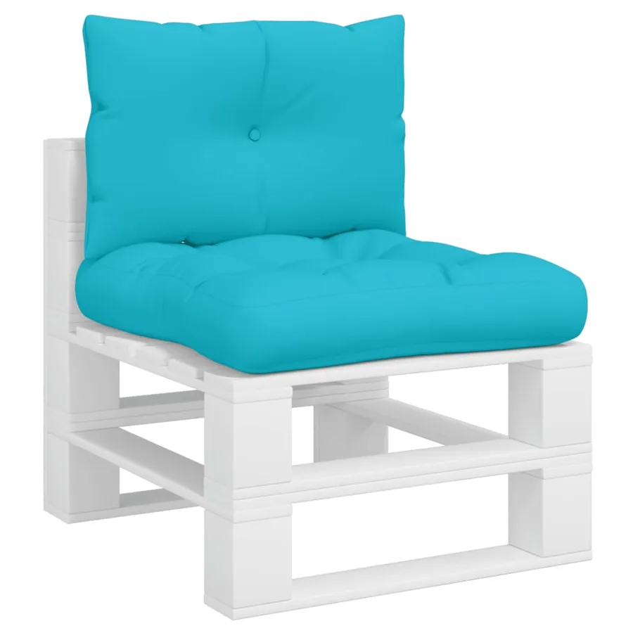 Coussins de palette lot de 2 turquoise tissu Oxford - 3