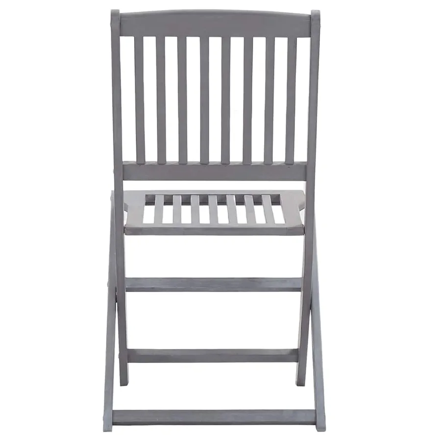 Chaises pliables d'extérieur lot de 4 Bois d'acacia solide - 5