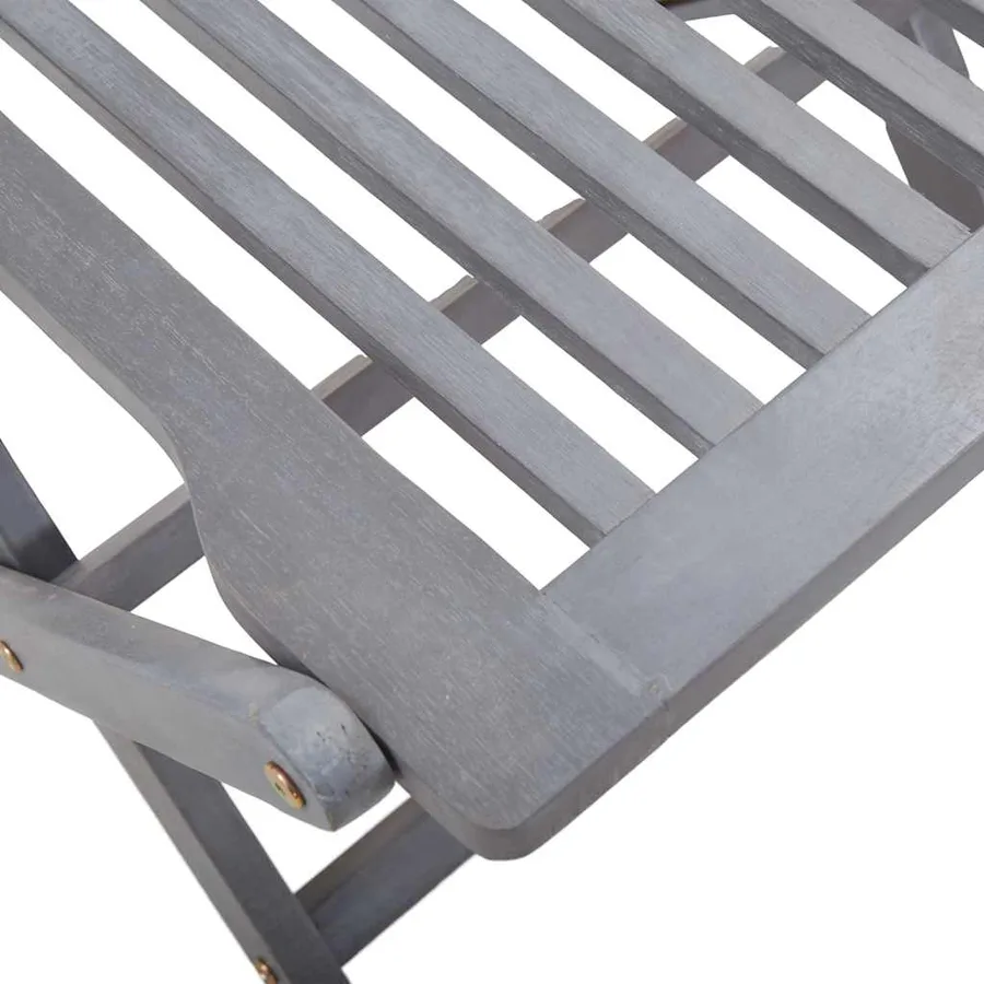 Chaises pliables d'extérieur lot de 4 Bois d'acacia solide - 7