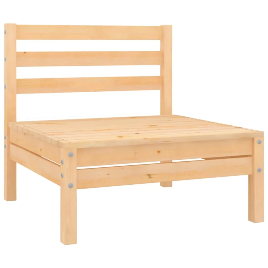 Salon de jardin 8 pcs Bois de pin massif - 7