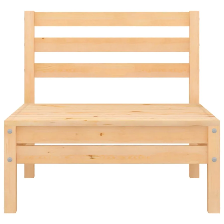 Salon de jardin 8 pcs Bois de pin massif - 8