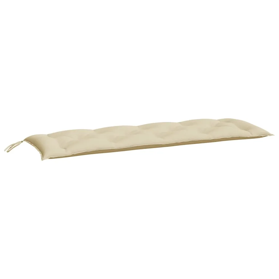 Coussin de banc de jardin beige 150x50x7 cm tissu oxford - 2