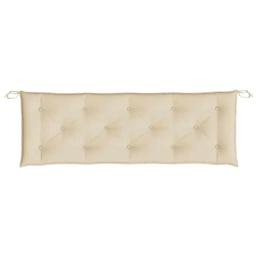 Coussin de banc de jardin beige 150x50x7 cm tissu oxford - 4