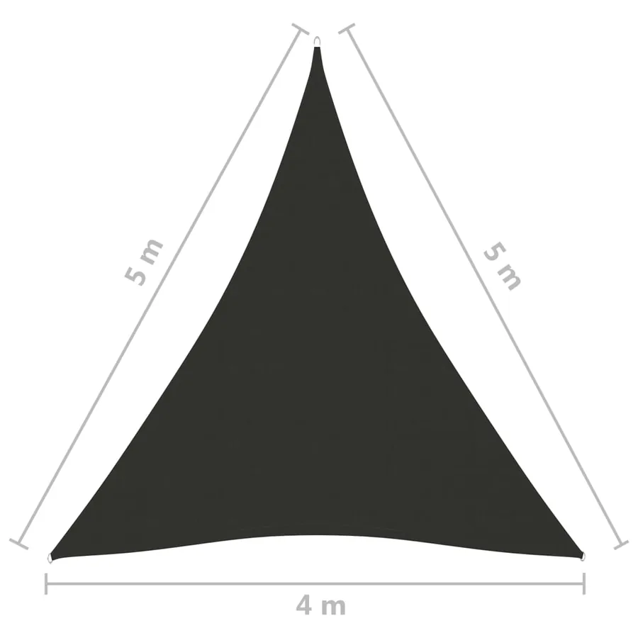 Voile de parasol tissu oxford triangulaire 4x5x5 m - 7