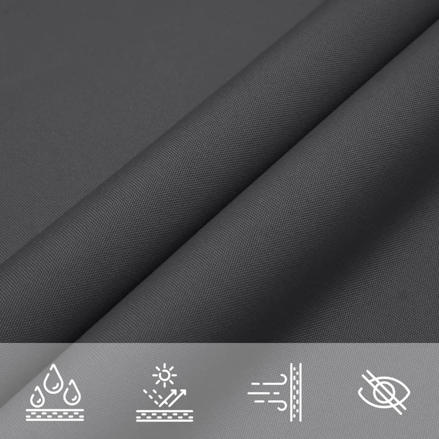 Voile de parasol tissu oxford triangulaire 4x5x5 m - 8