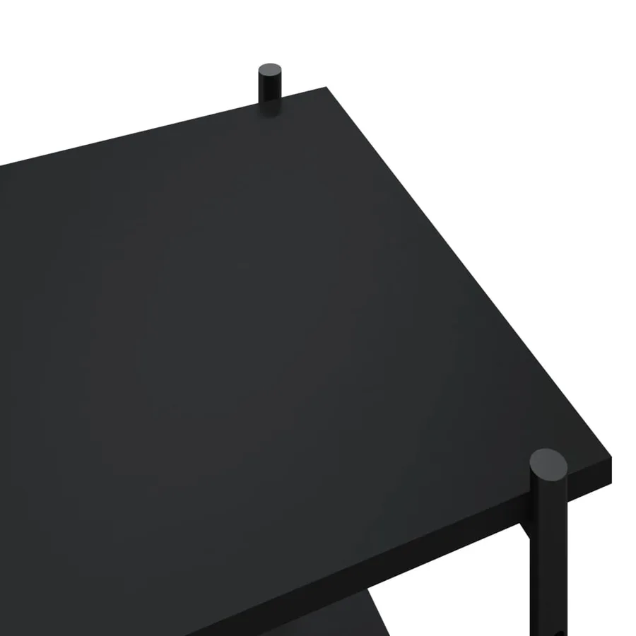 Étagère à 5 niveaux Noir 80x40x163 cm - 6