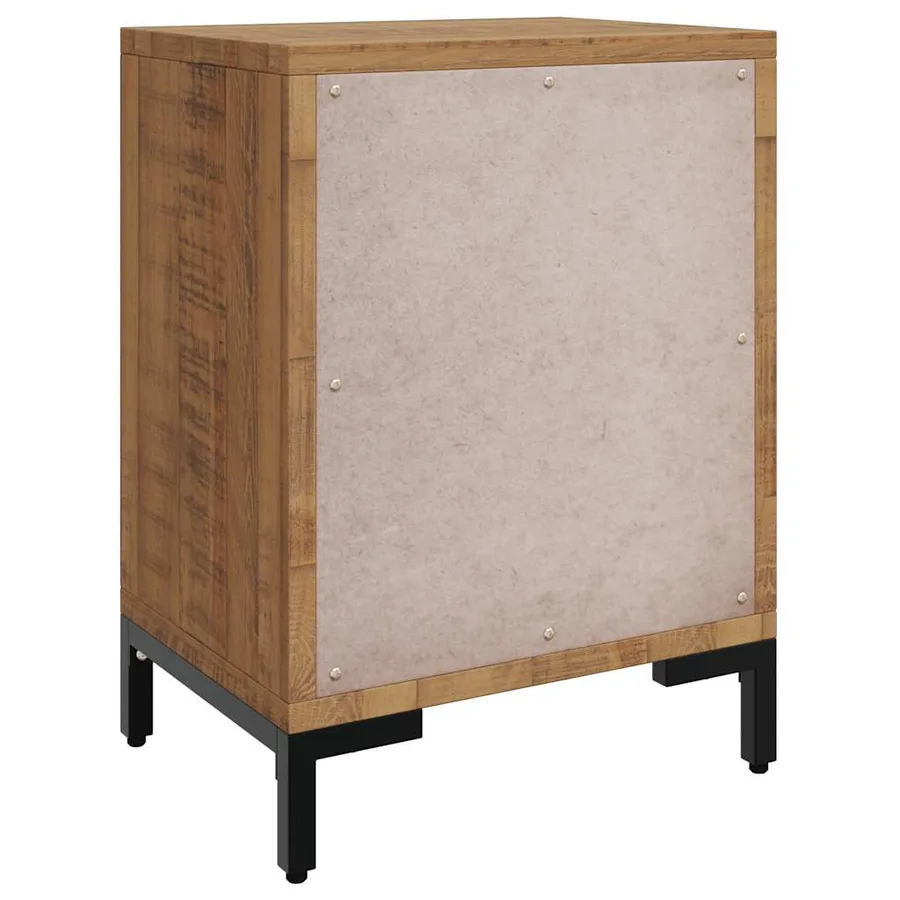 Table de chevet Marron 40x30x55 cm Bois de pin massif - 7