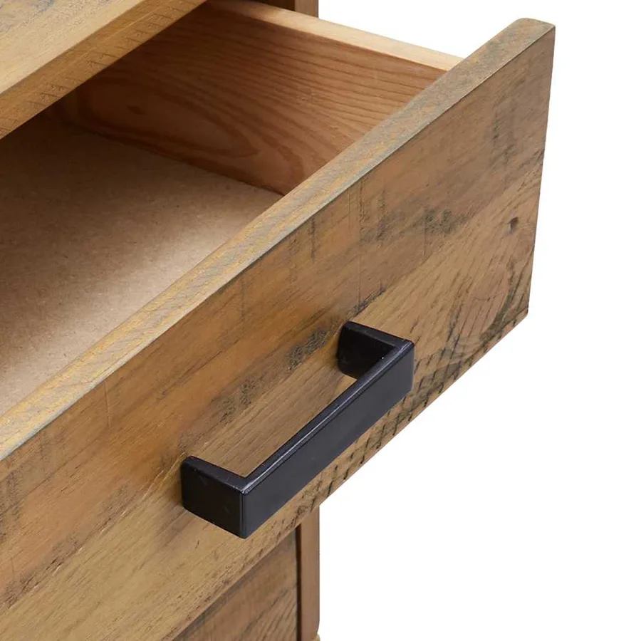 Table de chevet Marron 40x30x55 cm Bois de pin massif - 8