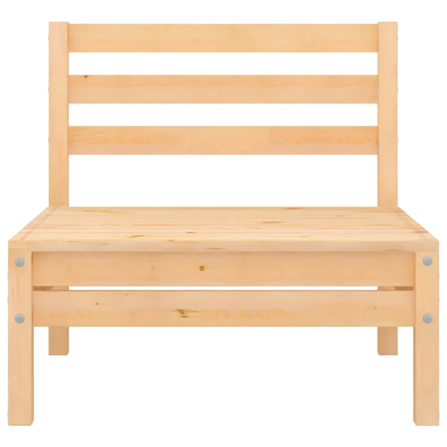Salon de jardin 4 pcs Bois de pin massif - 4