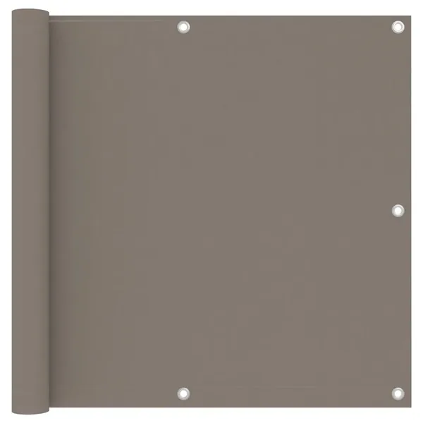 Écran de balcon Taupe 90x500 cm Tissu Oxford