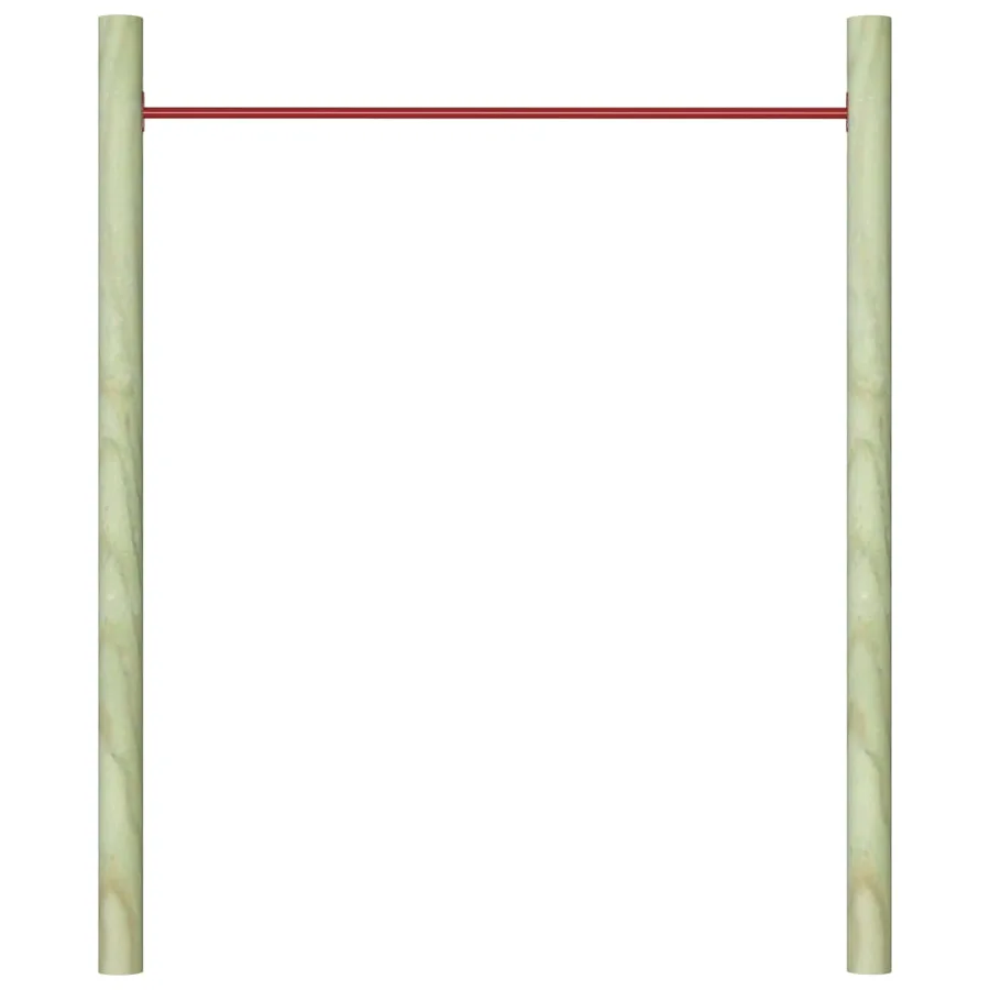 Barre de retournement 125 cm Acier Rouge - 5