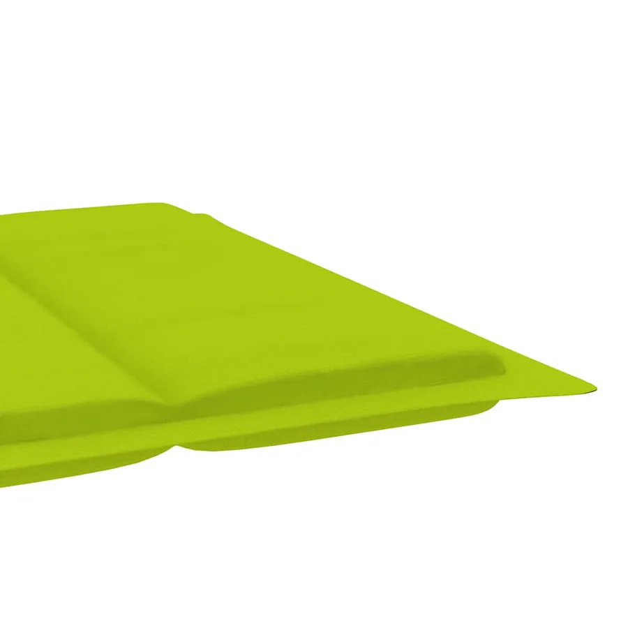 Chaise longue à bascule avec coussin Bois de teck solide - 13