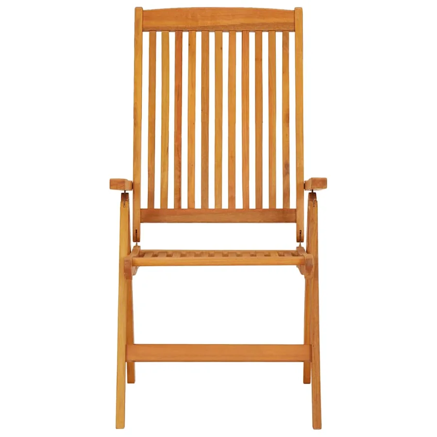 Chaises de jardin pliables lot de 2 Bois d'eucalyptus massif - 3