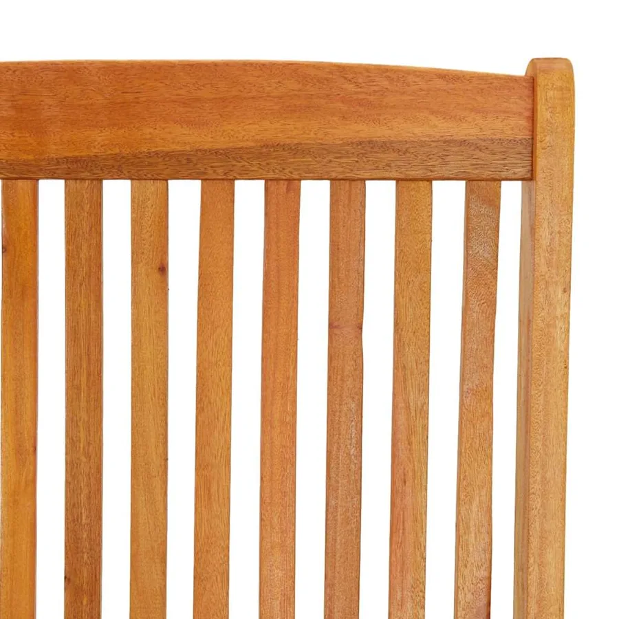 Chaises de jardin pliables lot de 2 Bois d'eucalyptus massif - 9
