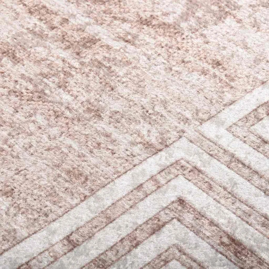 Tapis lavable 80x150 cm Beige - 4