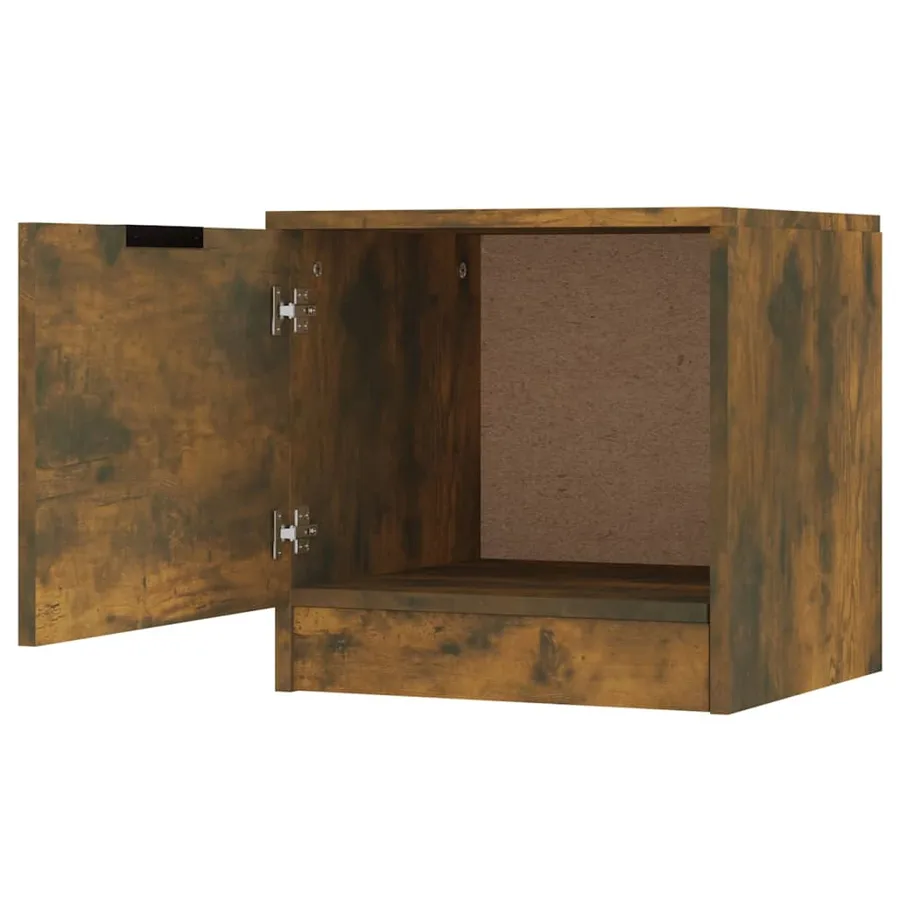 Tables de chevet 2 pcs Chêne fumé 40x39x40 cm - 7