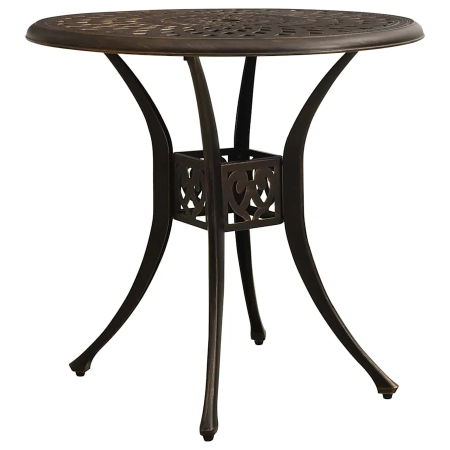 Ensemble de bistro 3 pcs Aluminium coulé Bronze - 10