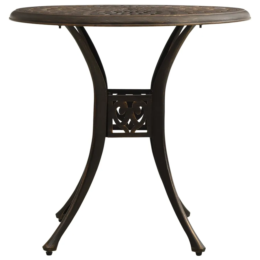 Ensemble de bistro 3 pcs Aluminium coulé Bronze - 11