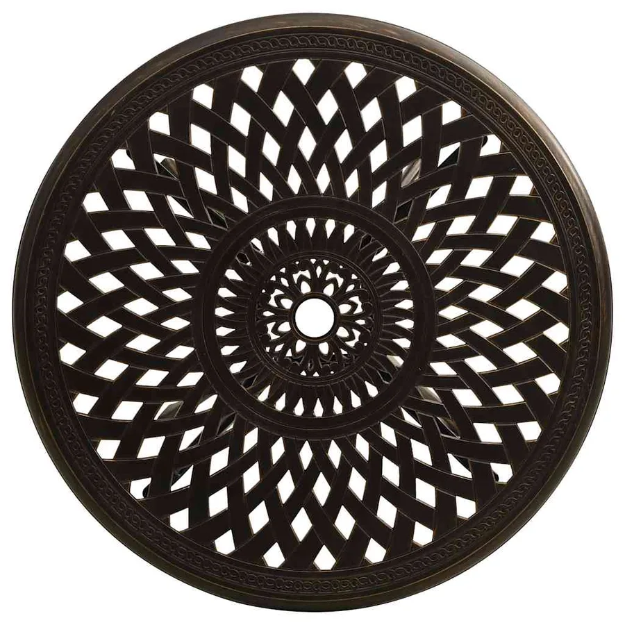 Ensemble de bistro 3 pcs Aluminium coulé Bronze - 12