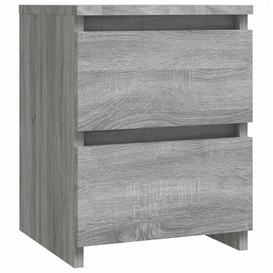 Table de chevet grise Sonoma 30x30x40 cm en bois composite - 2