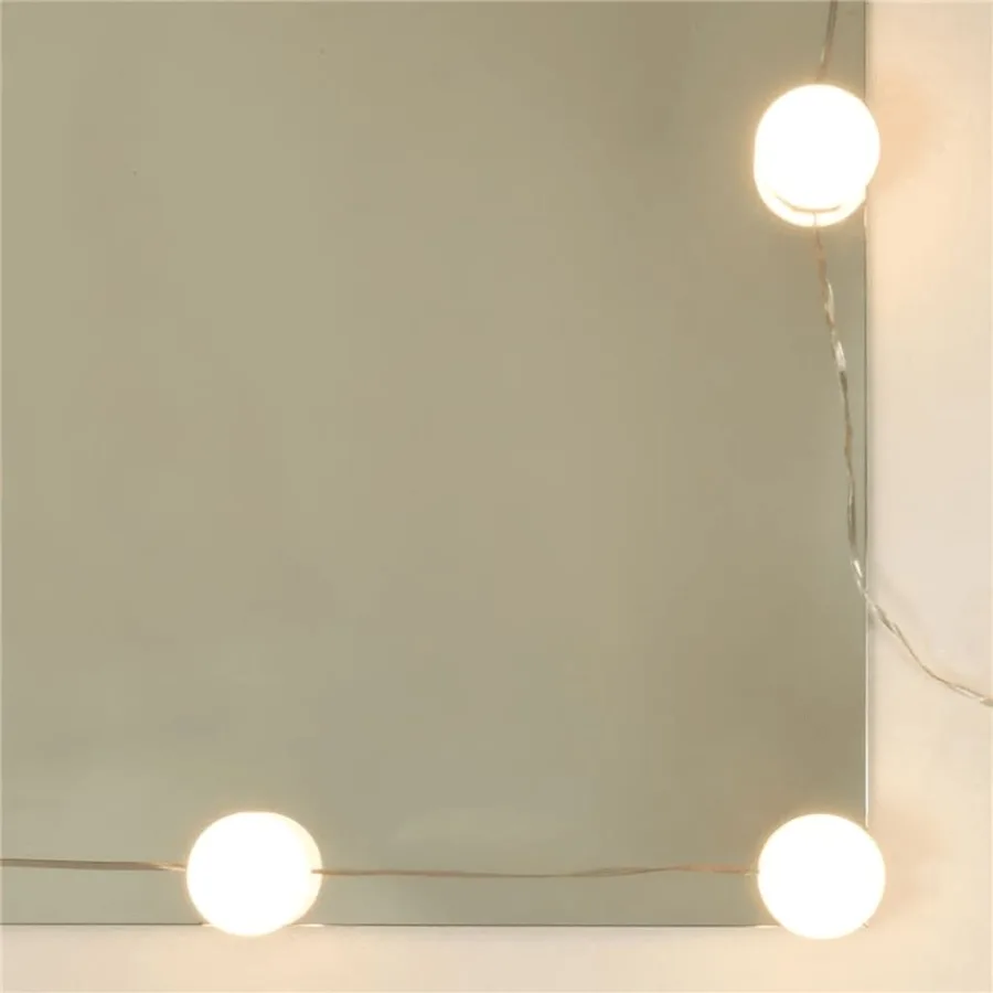 Ensemble de coiffeuse avec LED Sonoma gris Bois d'ingénierie - 9