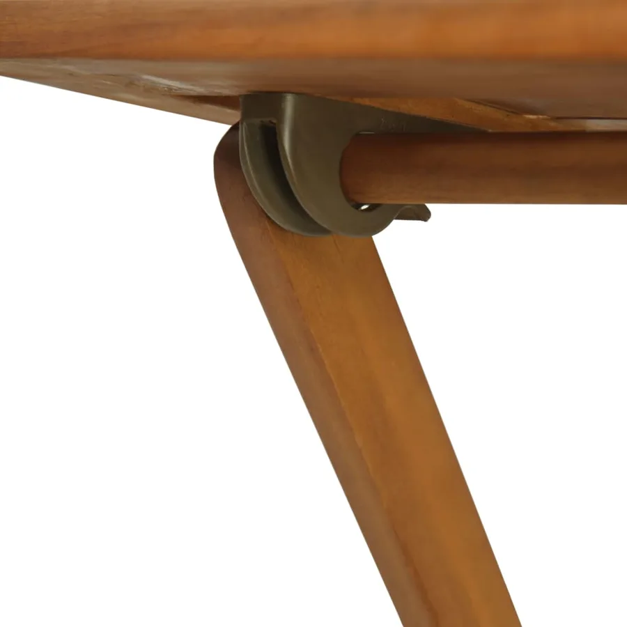 Ensemble de bistro pliable 3 pcs avec coussins Acacia solide - 10