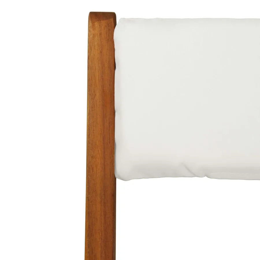 Ensemble de bistro pliable 3 pcs avec coussins Acacia solide - 9